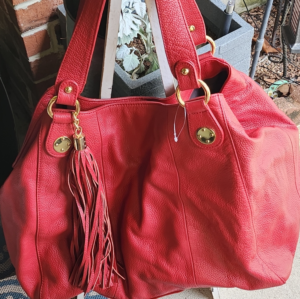 VINTAGE LEATHER HANDBAG BY ONNA ENILRICH